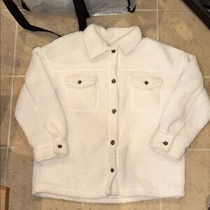 Cozy Cream/Ivory Sherpa Jacket